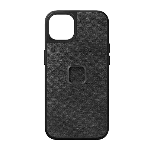 Peak-Design-Mobile-Everyday-Phone-Case-for-iPhone-14-Plus-Charcoal-Slim-Profile-Drop-Protection-Weatherproof-Fabric-Shell-SlimLink-Connects-to-Mobile-Mounts-Gear Peak Design Mobile Everyday Phone Case for iPhone 14 Plus, Charcoal, Slim Profile, Drop Protection, Weatherproof Fabric Shell, SlimLink Connects to Mobile Mounts & Gear - Image 1