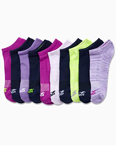 Image of Avia Womens Low Cut Socks - 6 /10 Pack Performance Stretch Cushioned Moisture Wicking Athletic No Show Socks for Women (4-12)