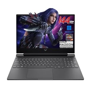 HP Victus – Laptop para juegos FHD de 15.6 pulgadas y 144 Hz, AMD Ryzen 5 7535HS, 16 GB DDR5 de RAM, SSD de 1 TB, AMD Radeon RX 6550M (Beats RTX 2050), teclado retroiluminado, Windows11 Pro, Mica