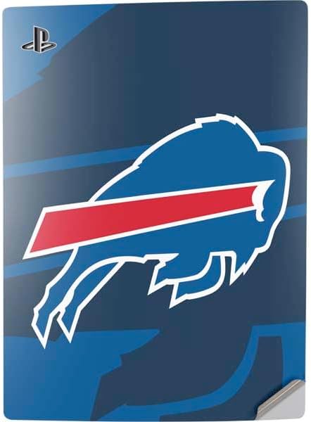 Skinit Decal Gaming Skin Compatible with PS5 Digital Edition Console - Officially Licensed NFL Buffalo Bills Double Vision Design