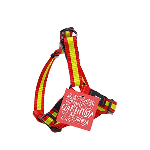 Arnés Para Perro Con Diseño De La Bandera De España | Nylon Resistente, Hebilla De Seguridad | Talla Grande Para Razas Medianas/Grandes