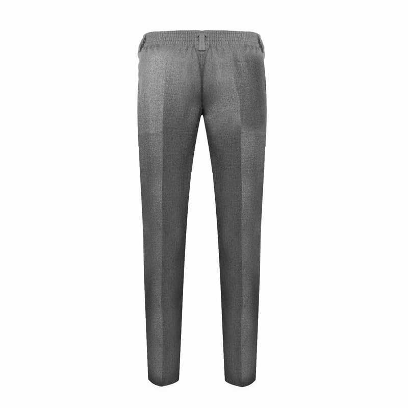 L S U Pantalones escolares ajustados para niños, con cremallera y clip, uniforme de 6/7-15/16 años ~ medio elástico