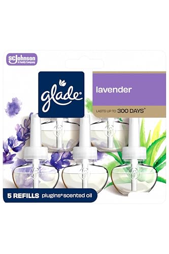 Image of Glade PlugIns Air Freshener Refills, Lavender & Aloe, 5 Count