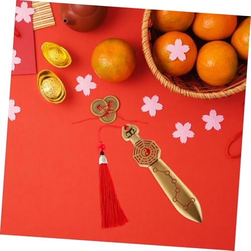 Talle amuleto de protección PRETYZOOM adorno latón regalo hogar 6