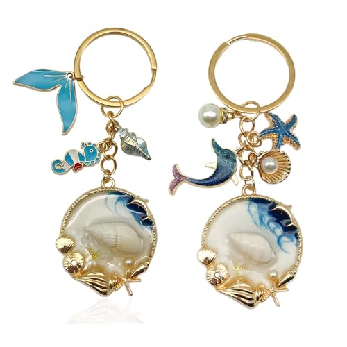 Image of 6 PCS Aesthetic Keychain, Cute Butterfly Bag Charms for Girls, Alloy Metal Key Chain Set with Six Pieces