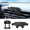 KUNGKIC Auto-Handy-Halterung Verstellbare Autotelefon-Halterung Compatible with 2021 2022 Subaru BRZ Toyota GR86 Für 3,5-5,5-Zoll-Handys Zubehör 360°Drehung Zink-Legierung ABS(Schwarz)
