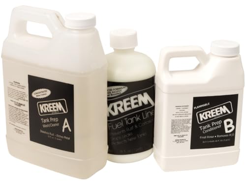 Kreem Products Fuel Tank Liner and Tank Prep Combo Paks for 5 Gallon Tanks 1215