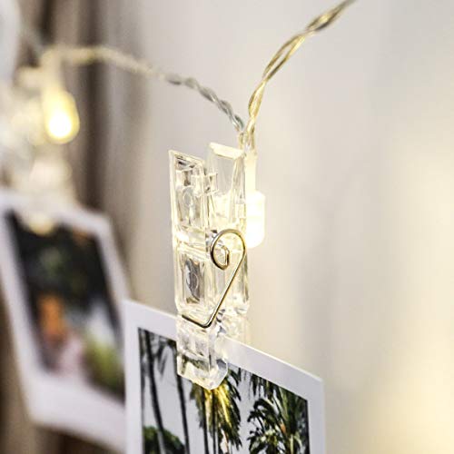 Varal Cordão Decorativo Com Led P/Fotos E Recados 1,80 M