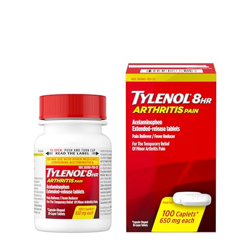 Tylenol 8HR Arthritis Pain Relief Caplets, Fast, Strong Pain Relief, 650 mg Acetaminophen for Minor Arthritis & Joint Pa - Additional View