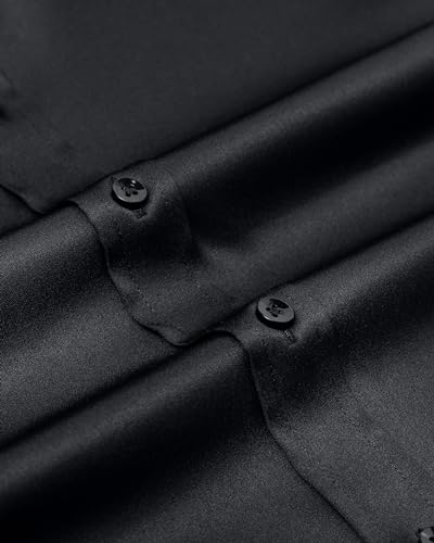 Stain Shield Dress Shirts for Men Long Sleeve Mens Dress Shirts Slim Fit Casual Button Down Shirts Big Shirts4