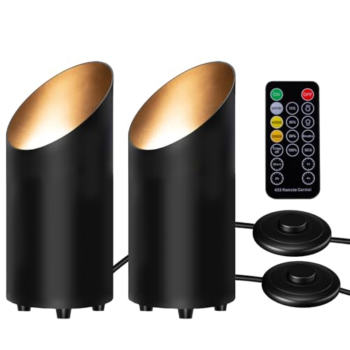 ZEYUEHUI - Paquete de 2 luces elevadas para interiores con control remoto y temporizador, 3 temperaturas de color regulables con focos de 6000 K/4000 K/3000 K para interiores para plantas de casa,