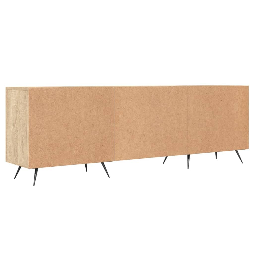 vidaXL Mobile Porta TV Rovere Sonoma 150x30x50 cm in Legno Multistrato, mobiletto, mobiletto HiFi, Mobile per dispositivi multimediali, Supporto TV