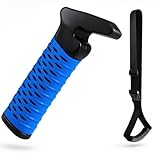 CAidRE Car Door Handle for Elderly, Car Handle Assist Support, Portable Elderly Assistance Mobility Aids for Getting Out of Car, Auto Grab Cane Nylon Strap for Seniors and Handicapped, Blue