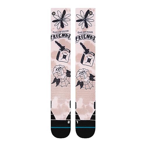 Stance Gassed Up Socks (Small, Off white)2