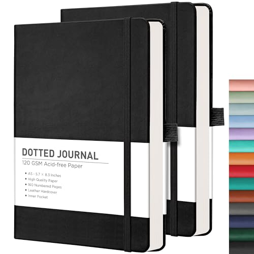 Journal à couverture rigide A5 pour ne plus perdre vos notes importantes