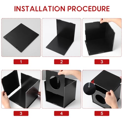 Boîte de tombola Didiseaon urne cube multifonction pour tickets et dons