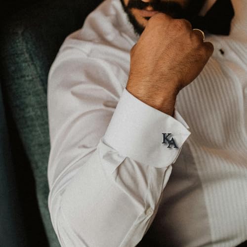 Mancuernillas personalizadas para hombre en acero inoxidable miniatura 4