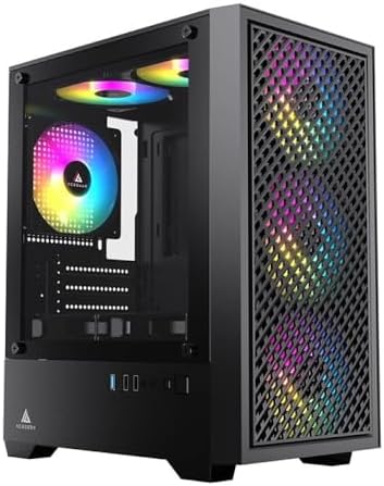 Gabinete Gamer Acegeek Pulse | Mid-Tower | Lateral de Vidro | Pre...