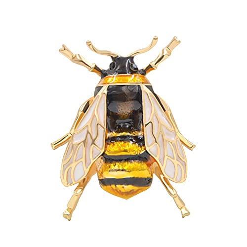 Broche d'abeille de haute qualité et broches d'insectes colorées avec émail couleur or