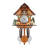 ★ Característica: Reloj de pared de cuco de MDF de alta calidad (no de madera real, pero es barato y útil).