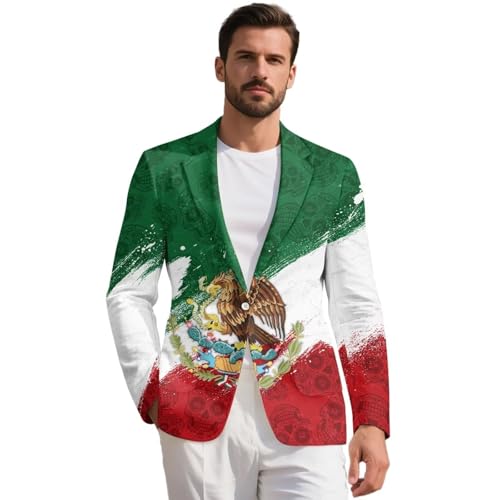 Blazer for Men Mens Sport Coats and Blazers One Button Men's Slim Fit Suit Blazer Jacket Casual Business Blazers