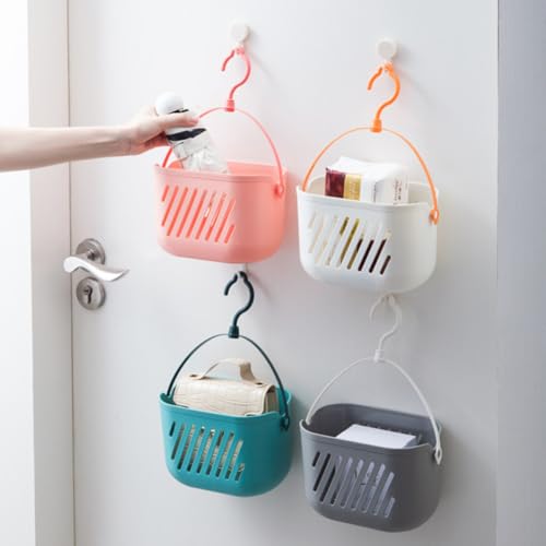 Cestas colgantes CRAFTHROU de plástico resistente para cocina y baño 8