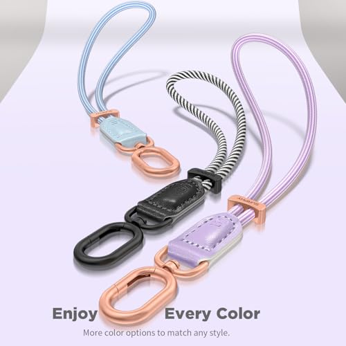 Image of SURPHY Phone Wrist Strap, Keychain Wristlet, Phone Lanyard with Tether Tab | Leather Phone Strap, Wrist Lanyard, Wrist Key Chain, Keychain Lanyard for Women and Men