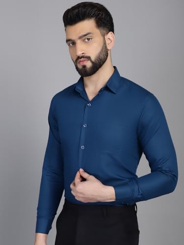 Image of Indian Needle Men's Solid Regular Fit Shirt