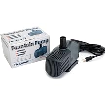 JEBAO JECOD FA-4000F 850GPH Submersible Fountain Pump for Hydroponics, Aquaponics, Waterfall, Fish Pond