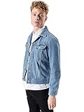 Lee Slim Rider Jeansjacken Herren, Blau (Flick Light Ir), XL