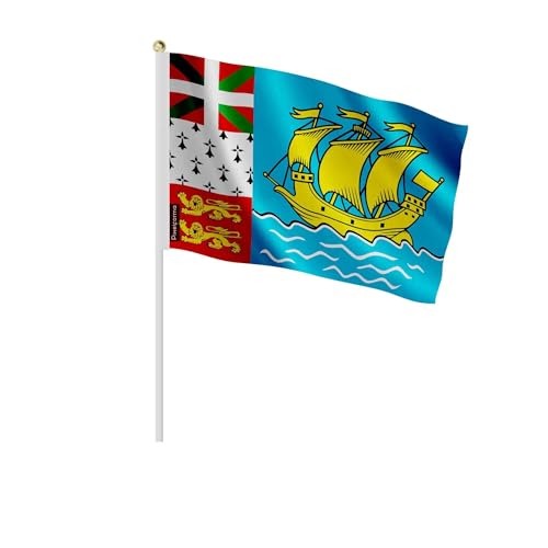 Drapeau Saint-Pierre-et-Miquelon x100 mini pavillons 14x21cm pour célébrations