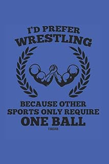 Wrestling Notebook: Blank Paper Journal 6x9 - 120 Pages
