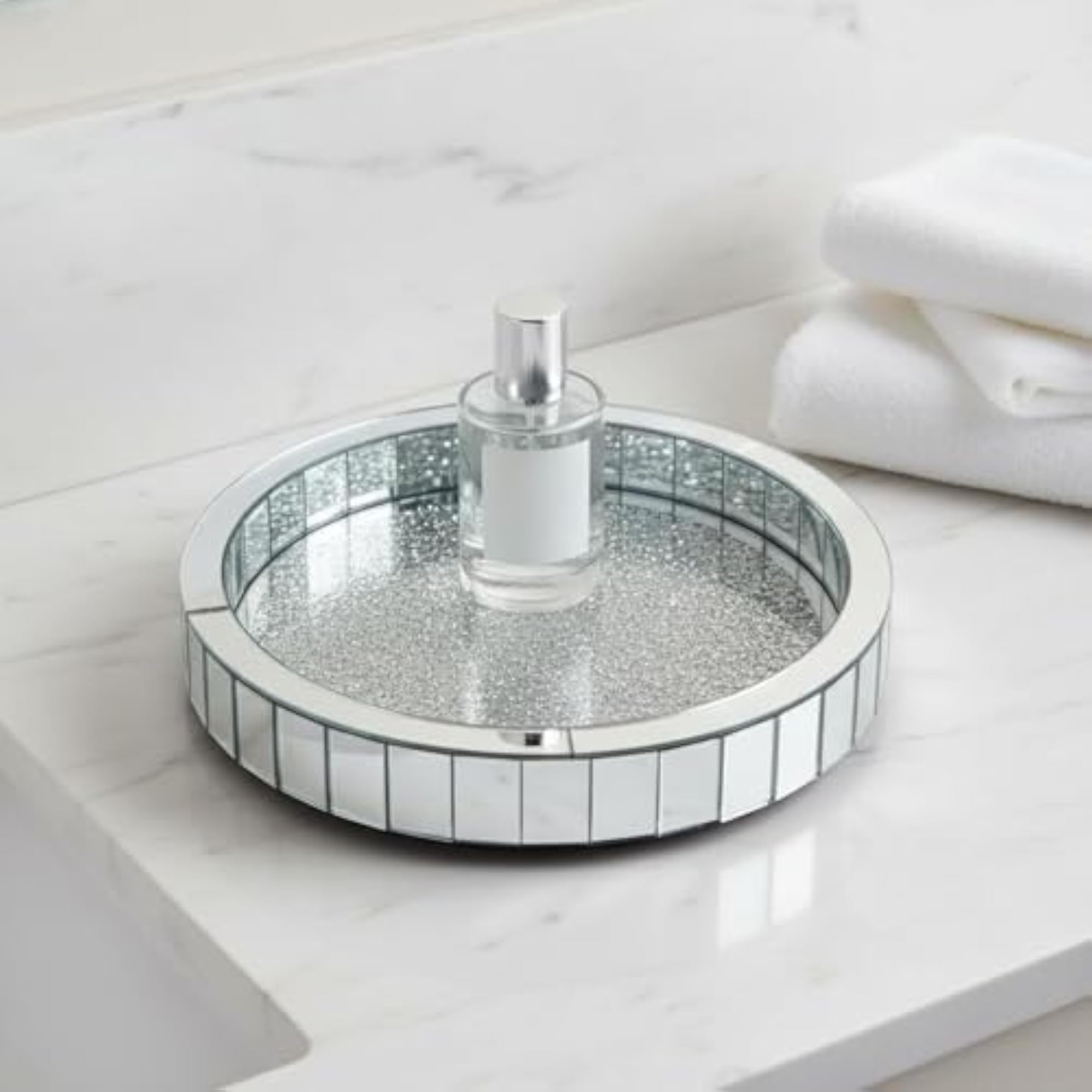 Rotating Makeup Organizer, 360 Degree Cosmetic Tray