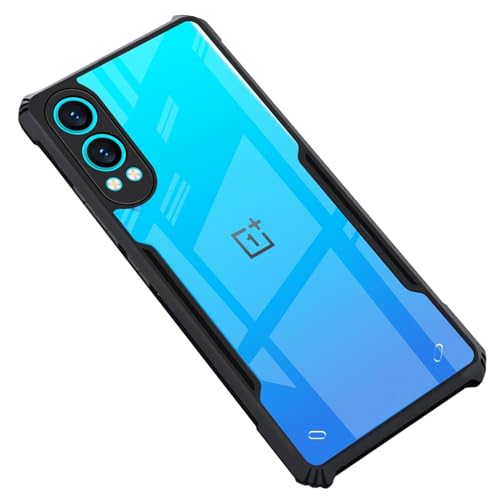 Image of BATCHONE Polycarbonate Shockproof Cover Case Compatible for OnePlus Nord CE 4 Lite 5G 360 Degree Protection /Transparent Back Case (Black Bumper) (Pack of 1)
