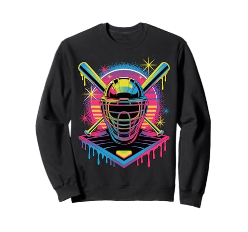 Masque attrape-baseball goutte à goutte style rue Sweatshirt