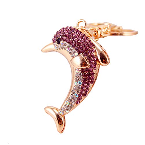 Chaveiros Para Mulheres Chaveiro De Golfinho De Diamante Chaveiro De Golfinho De Cristal Chaveiro De