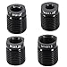 Aluminum Alloy Gear Shift Knob Adapter Kit – 7-Pack Universal Fit for M10x1.25/M12/M14/M8/M6 Threads, Quick Installation Nut Inserts for Car/Truck/SUV Manual Transmission