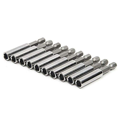 Hakkain 60 mm, esagonale, 1/10,16 cm (4") Power Tool prolunga Estensione presa magnetica-Punta per trapano, 10 pezzi