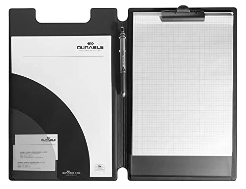 Durable Spezial-Blockmappe DIN A4+, mit Einschlagblatt, schwarz, 233201
