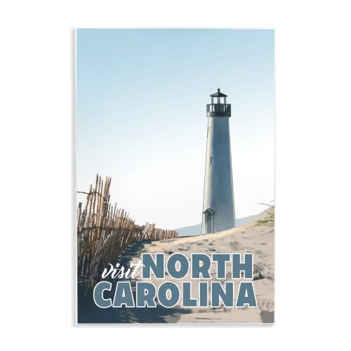 North Carolina Beach, 10 x 15 Inch Mounted Print on Wall Plaque