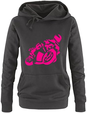Comedy Shirts Motorrad Hoodie - Lustiger Kapuzenpulli Für Damen