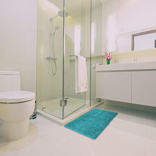 FCSDETAIL rutschfeste, Hochflor Badteppiche 50X80 cm, Maschinenwaschbare Badematte, Badvorleger mit Wasserabsorbierenden… – Bild 8