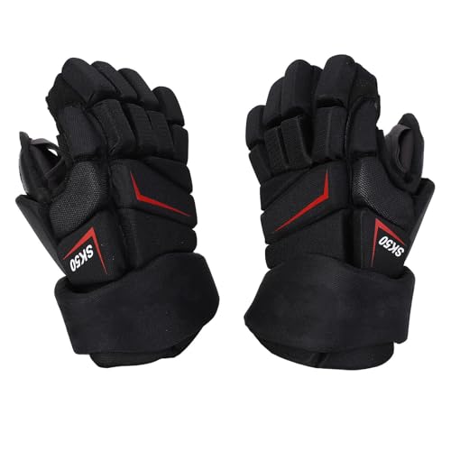 Diydeg Ice Hockey Gloves, High Breathability Highly Fitting Street Hockey Gloves with Mesh, Versatile Lightweight Protective Equipment for Hockey, Roller Hockey, Field Hockey (27.94cm /