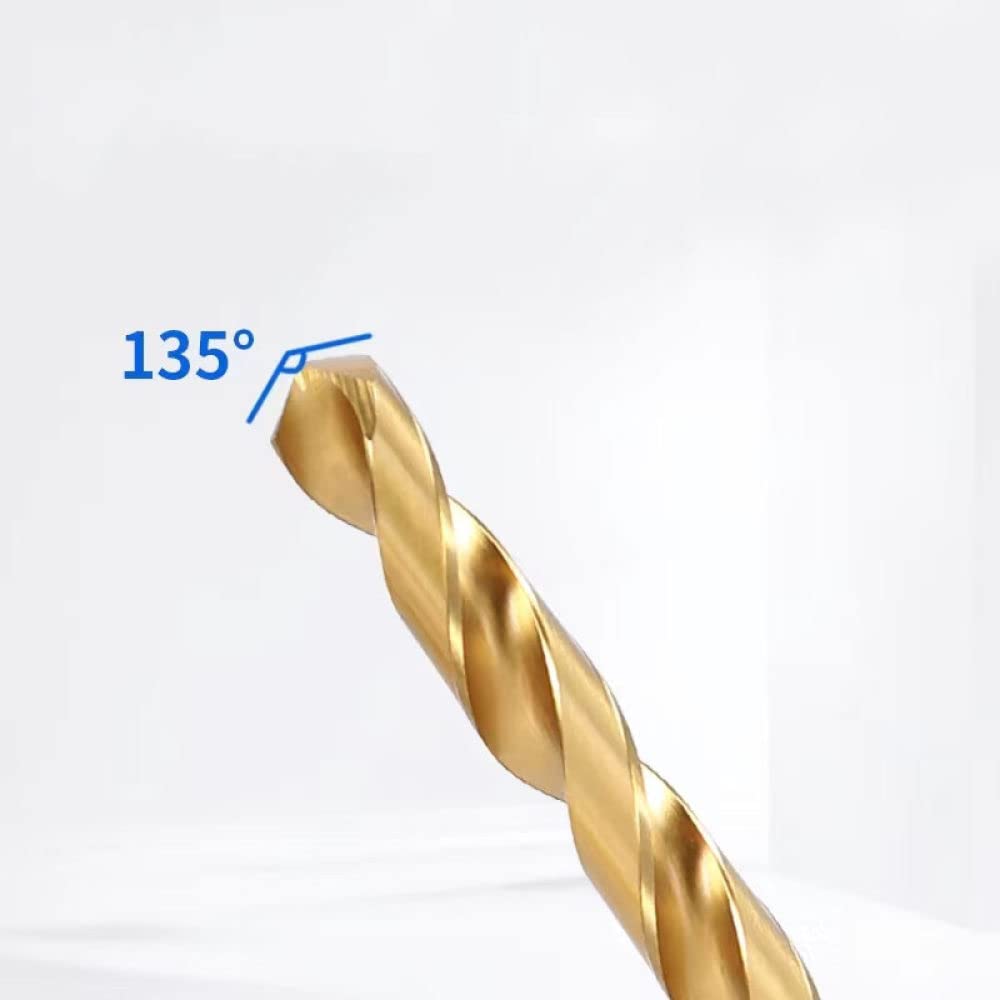 1 Uds 13,5mm-16mm brocas helicoidales de vástago recto recubiertas de titanio de acero de alta velocidad para Metal, 14,0mm