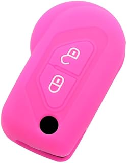 BROVACS Funda protectora de silicona compatible con Citroen CV4311 con mando a distancia de 2 botones, color rosa