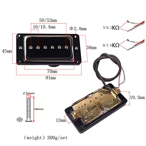 EXCEART Micro Guitare avec Micro Humbucker Montage Anneau de Montage Micro Manche pour Fender Strat Pièces de Guitare… - Les Beatles, Paul McCartney, John Lennon, RIngo Starr, George Harrison EXCEART Micro Guitare avec Micro Humbucker Montage Anneau de Montage Micro Manche pour Fender Strat Pièces de Guitare… – Image 7