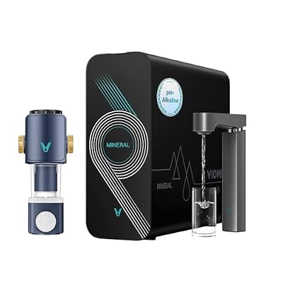 VIOMI Master M1 1000 GPD Reverse Osmosis Alkaline Mineralization pH+ Water Filter and 40 Micron Spin Down Sediment Filter Bundle