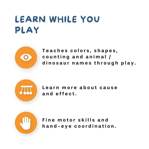 Image of Sensory Play for Kids!Incl. Ice Tray, Wooden Hammer,Toys & Tongs.Fine Motor Skills, Hand-Eye Coordination,Hammering & Pounding, Toy for 2 3 4 5 year old,Cause&Effect.Toddler Toy,Toddler games,Toy Gift