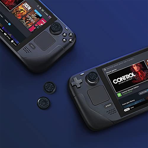 Image of PERFECTSIGHT Thumb Grip Caps for Switch 2 2025 / Steam Deck PS5 /PS4 /Xbox One /360 /NS Pro Controller, Anti-Slip Thumbsticks Joystick Caps Analog Stick Button Cover with Joystick Protectors, Geometry
