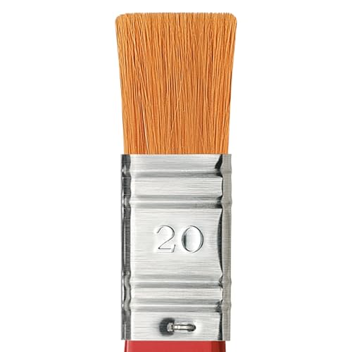 Image of da Vinci Watercolor Series 5080 Size 20 - CosmoTop Spin Ultimate Wash Synthetic with Red Handle - 20mm Width - Made in Germany